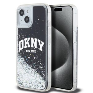 DKNY Liquid Glitter Arch Logo Zadní Kryt pro iPhone 11 Black