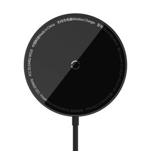 Baseus Simple Mini3 Magnetická Bezdrátová Nabíječka 15W Black