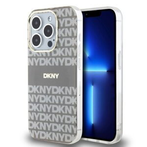 DKNY PC/TPU Repeat Pattern Tonal Stripe Magsafe Zadní Kryt pro iPhone 13 Pro Max Beige