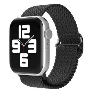 mobilNET nylonový remienok na Apple Watch, 38-41mm (S), čierny