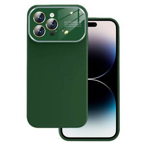Puzdro Lens iPhone 14 Pro Max, silikónové - zelené