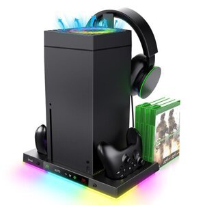 iPega XBX024S Multifunkční Nabíjecí RGB Stojan s Chlazením pro Xbox (Pošk. Balení)