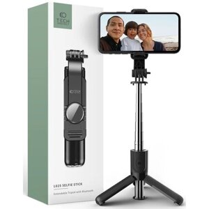 Tech-Protect L02S Bluetooth Selfie Tyč - čierna