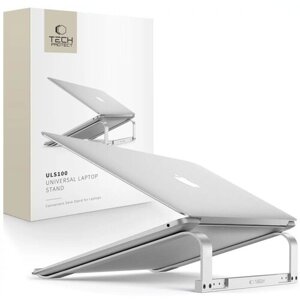 Tech-Protect ULS100 Univerzálny stojan na notebook - strieborný