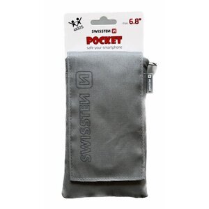 Puzdro Swissten Pocket so šnúrkou, univerzálne 6,8" - šedé
