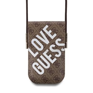 Mini Kabelka Guess PU 4G Big Love Logo - hnedá