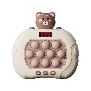 Interaktívna hračka macko Pop-It Maxlife MXPS-200 - béžová