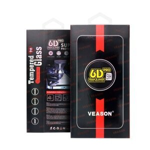 Ochranné sklo 6D Veason Motorola Moto E14/G04/G24/G24 Power, celotvárové - čierne