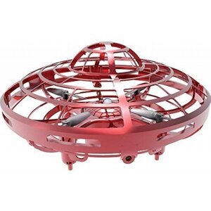 Lietajúci mini dron UFO so senzorom - červený/modrý