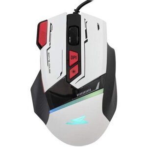 Baracuda Gaming mouse MANTA, 8D, 12800 dpi, white