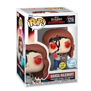 Funko POP! 1216 Doctor Strange in the Multiverse of Madness: Wanda Maximoff (Marvel) Special Edition Glows in The Dark