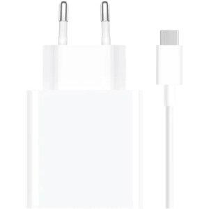 Xiaomi MDY-16-EF USB-A 33W Cestovní Nabíječka + USB-C 3A Datový Kabel White (Pošk. Balení)