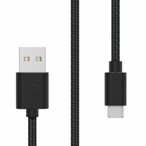 Dátový kábel Sturdo MicroUSB 2A 1.5m Čierny textilný