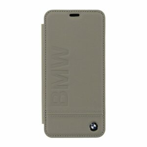 BMFLBKS9LLST BMW Signature Real Leather Book Case Taupe pro Samsung G960 Galaxy S9