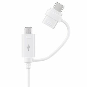 Dátový kábel Samsung EP-DG930DWE Type-C/MicroUSB 1.5m Biely