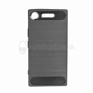 Puzdro Carbon Lux TPU Sony Xperia XZ1 G8342- čierne