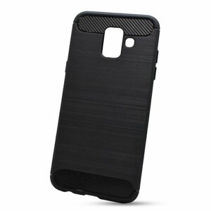 Puzdro Carbon Lux TPU Samsung Galaxy A6 A600 - čierne