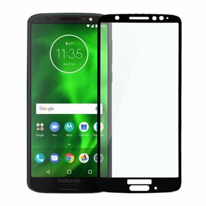 Ochranné sklo Q 9H Moto G6 celotvárové - čierne