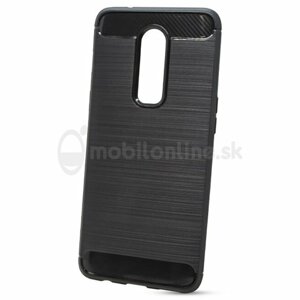 Puzdro Carbon Lux TPU One Plus 6 - čierne