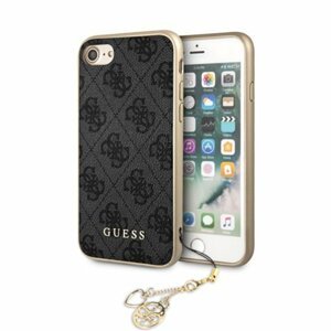 Puzdro Guess pre iPhone 7/8/SE 2020/SE 2022 GUHCI8GF4GGR silikónové, sivé