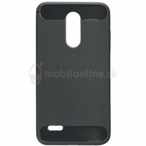 Puzdro Carbon LUX TPU LG K10 2018/K11 - čierne