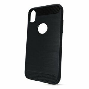 Puzdro Carbon Lux TPU iPhone XR - čierne