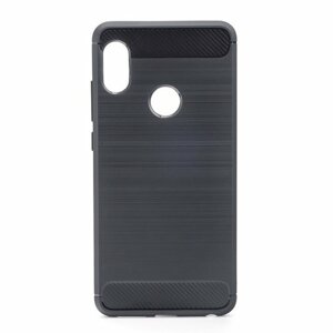 Puzdro Carbon Lux TPU Xiaomi Redmi Note 6 Pro - čierne