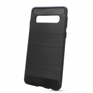 Puzdro Carbon Lux TPU Samsung Galaxy S10 G973 - čierne