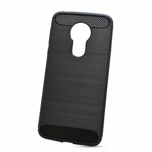 Puzdro Carbon Lux TPU Moto G7 Power - čierne