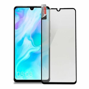 Ochranné sklo Q sklo Huawei P30 Lite celotvárové - čierne (full glue)