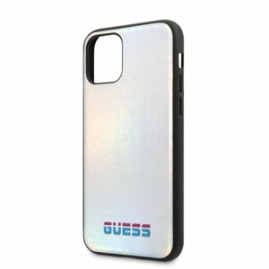 Puzdro Guess pre iPhone 11 Pro GUHCN58BLD silikónové, strieborné