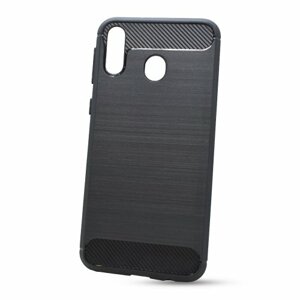 Puzdro Carbon Lux TPU Samsung Galaxy M20 M205 - čierne