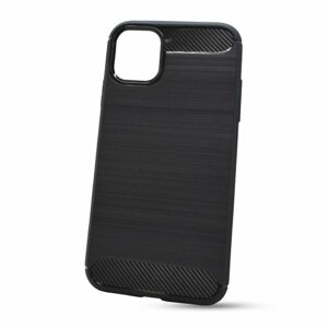 Puzdro Carbon Lux TPU iPhone 11 (6.1) - čierne