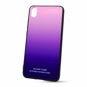 Puzdro Gradient Glass TPU Xiaomi Redmi 7A - fialové