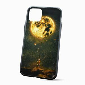 Puzdro Glass Neon TPU iPhone 11 (6.1) - mesiac