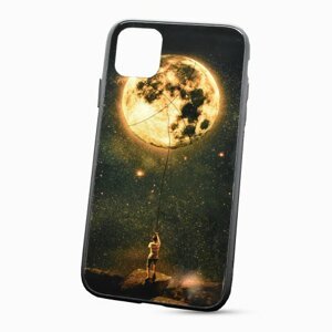 Puzdro Glass Neon TPU iPhone 11 Pro (5.8) - mesiac