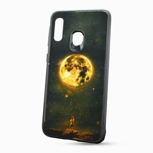 Puzdro Glass Neon TPU Samsung Galaxy A20e A202 - mesiac