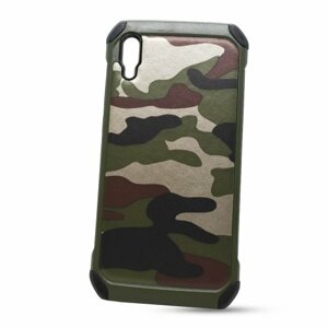 Puzdro Camouflage Army TPU Hard Huawei Y6 2019 - zelené