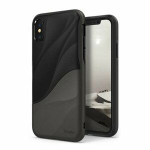 Puzdro Ringke Wave TPU/TPC iPhone X/XS - metalické-čierne