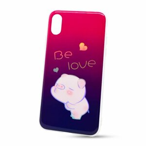 Puzdro Flexi Color TPU iPhone X/Xs - prasiatko