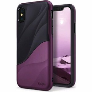 Puzdro Ringke Wave TPU/TPC iPhone X/XS - metalické-fialové