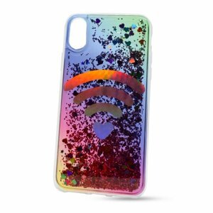 Puzdro Shimmer Design TPU iPhone X/XS - srdce