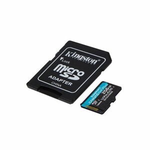 MicroSDXC karta KINGSTON 256GB Canvas Go Plus + adaptér