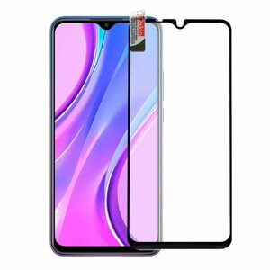 Ochranné sklo Q sklo Xiaomi Redmi 9/9A/9C/9AT/A1/A1+, celotvárové - čierne