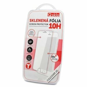 Motorola G8 čierne Full Glue sklenená fólia,  Q sklo