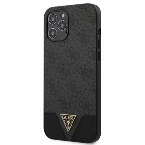 Puzdro Guess iPhone 12 Pro Max (6.7) GUHCP12LPU4GHBK silikónové - sivé