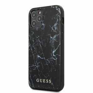 Puzdro Guess iPhone 12 Pro Max (6.7) GUHCP12LPCUMABK silikónové - čierne