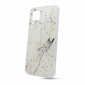 Puzdro Forcell Marble TPU Huawei P40 Lite - biele