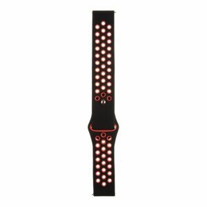 Tactical 711 Double Silikonový Řemínek 22mm Black/Red