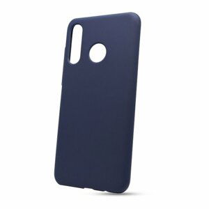 Puzdro Solid Silicone TPU Huawei P30 Lite - tmavo modré